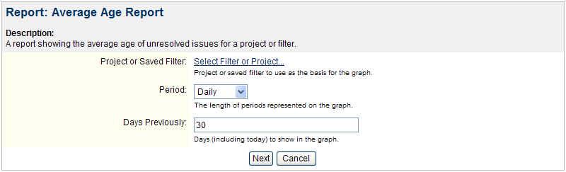 Pie Chart report