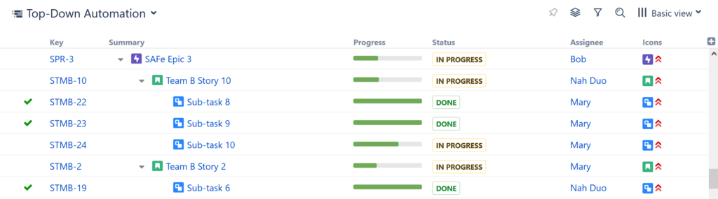 JIRA Structure