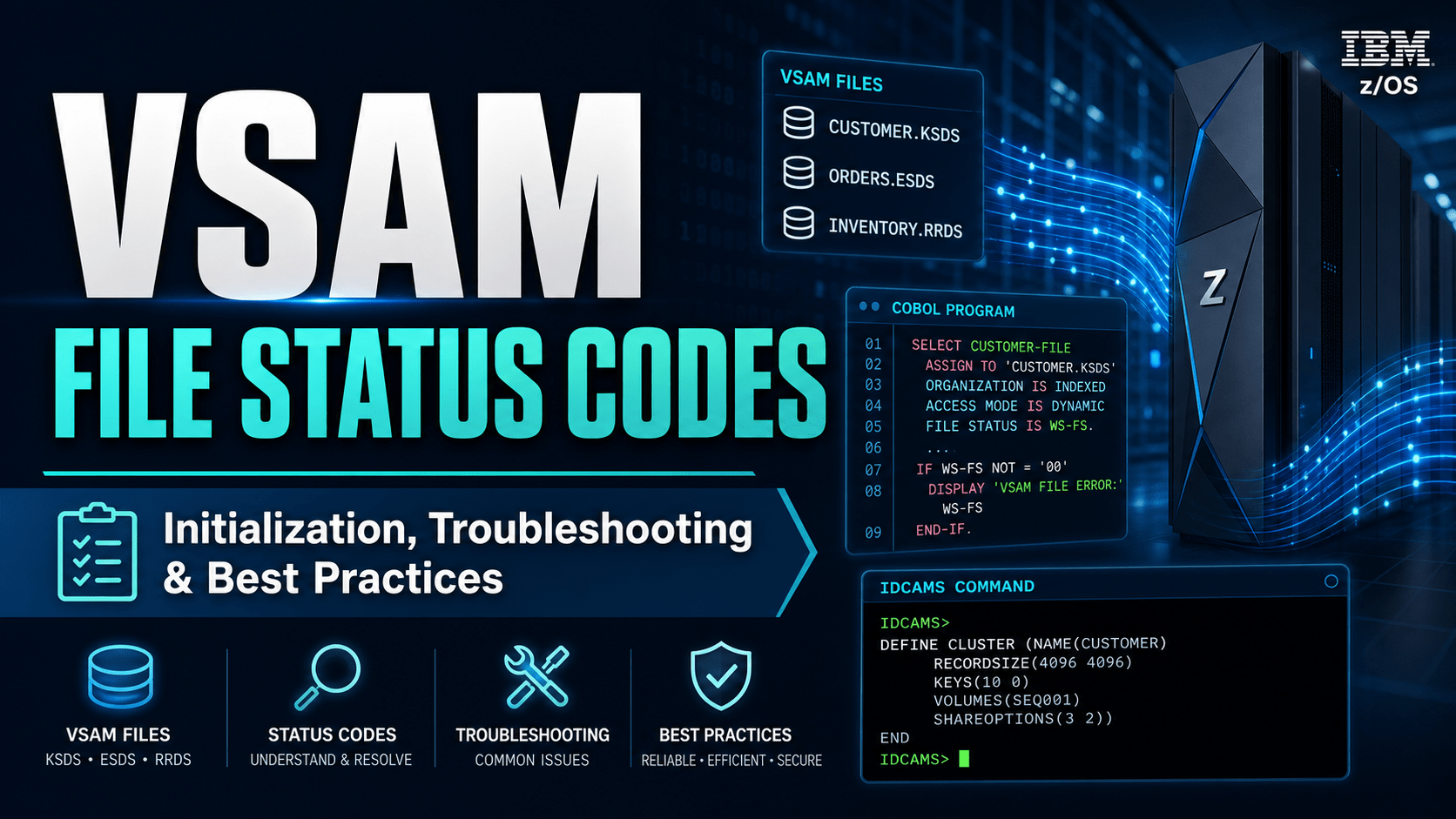 VSAM file status